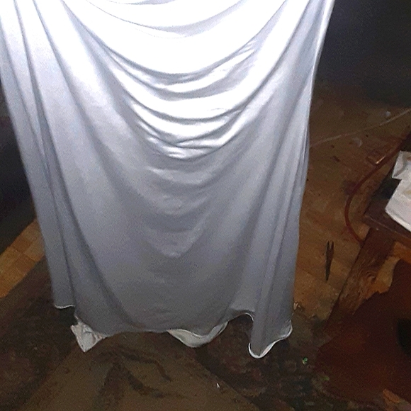 White Jersey gown SIZE 10 - Picture 9 of 11